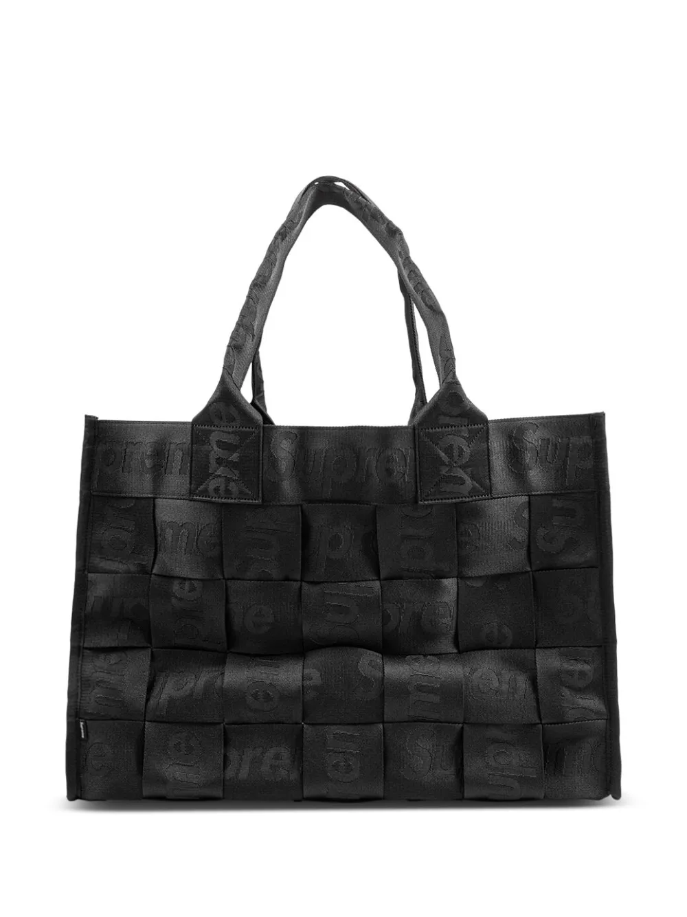 large woven tote bag