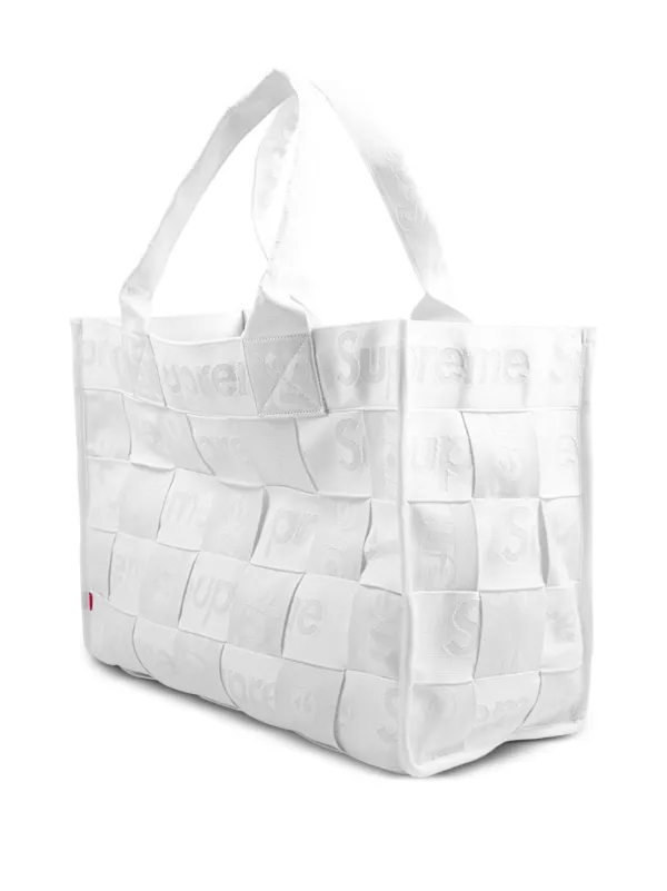 large woven tote bag