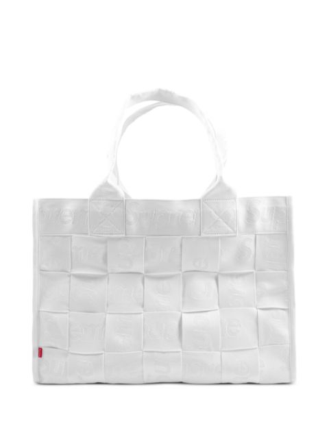 Supreme large woven tote bag