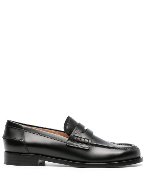 Gianvito Rossi round-toe leather loafers Women