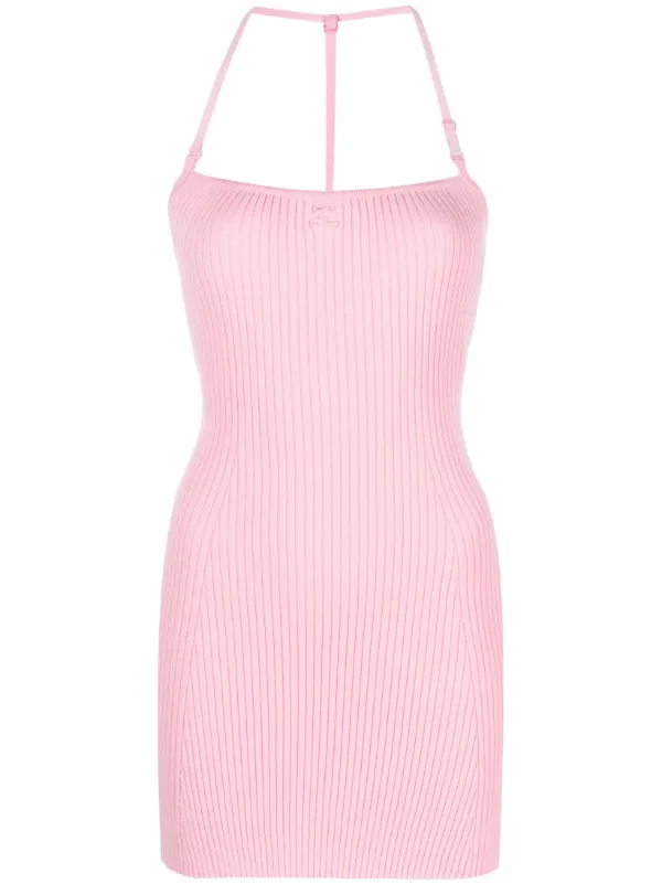 ワンピース Courreges Courreges Circle Rib Mini Dress Courrèges Circle Rib Black Viscose Mini Dress | THE LIST