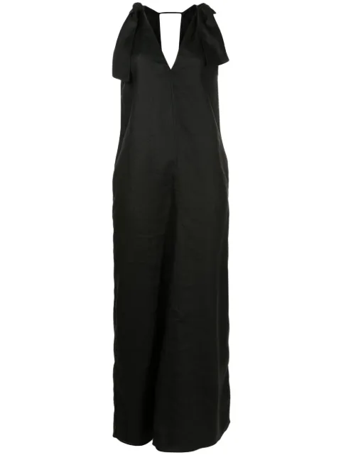 Adriana Degreas Vestido de linho com laço