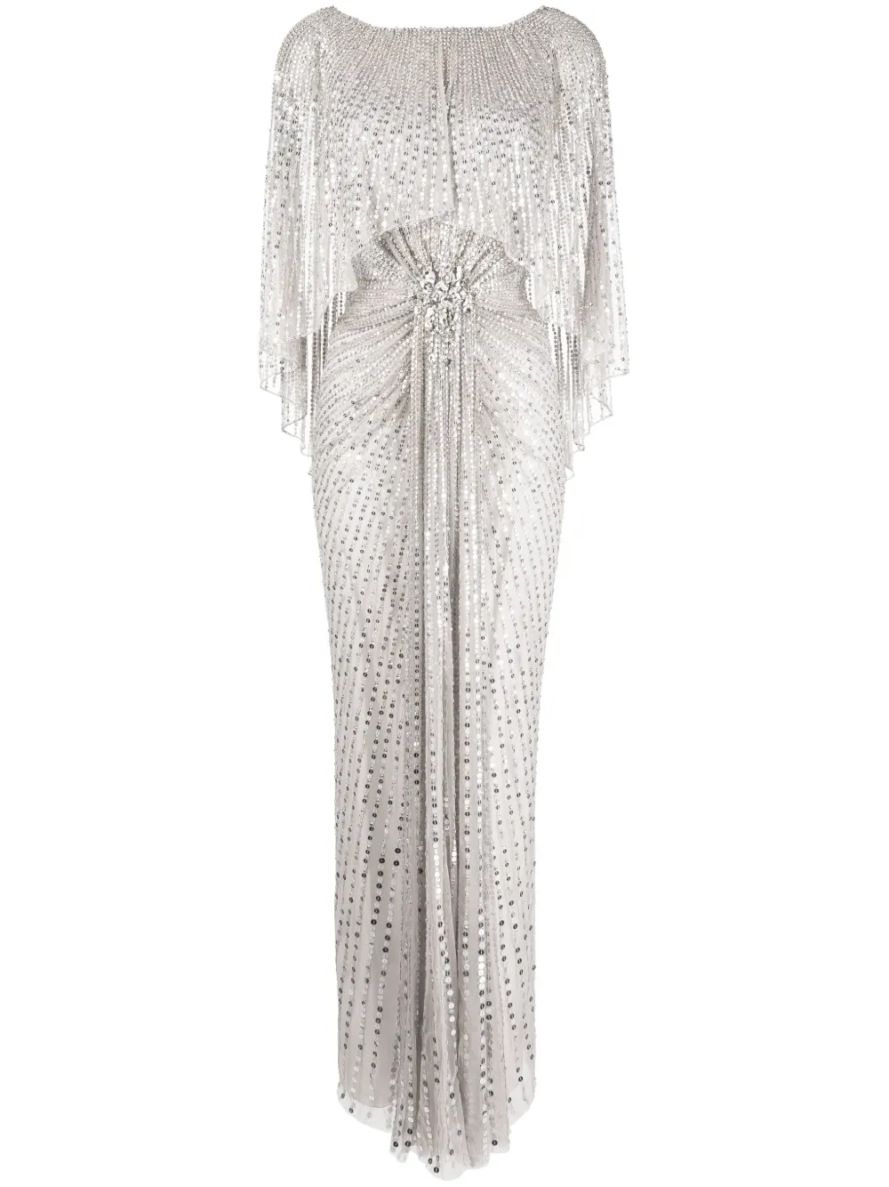 Jenny Packham Mae jurk verfraaid met pailletten Zilver