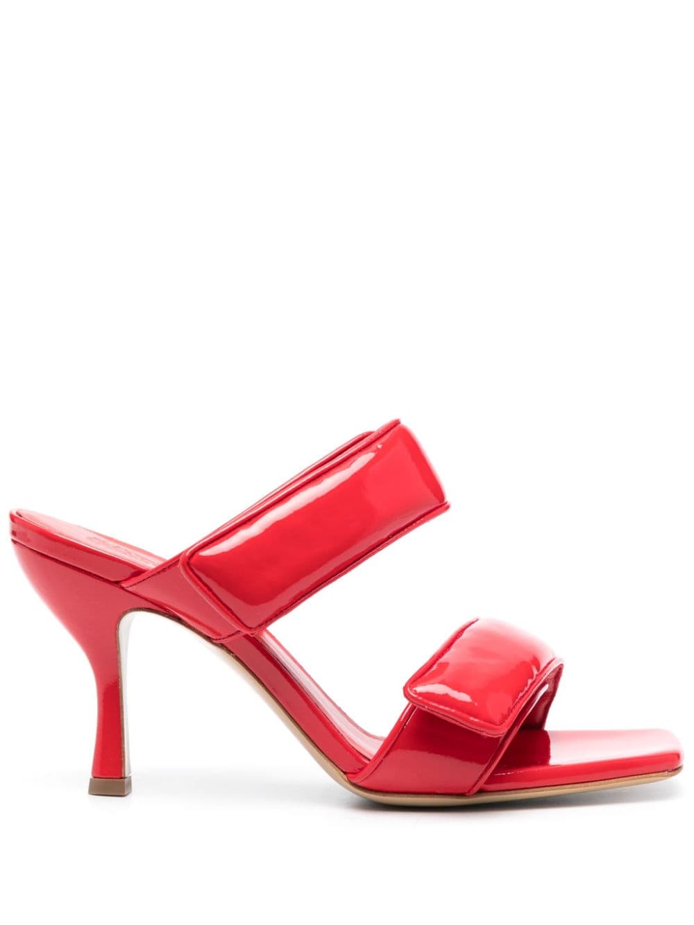 Shop Gia Borghini Perni 80mm Double-strap Sandals In Red
