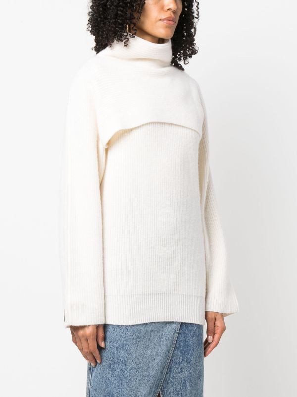 Calvin klein hotsell white turtleneck sweater