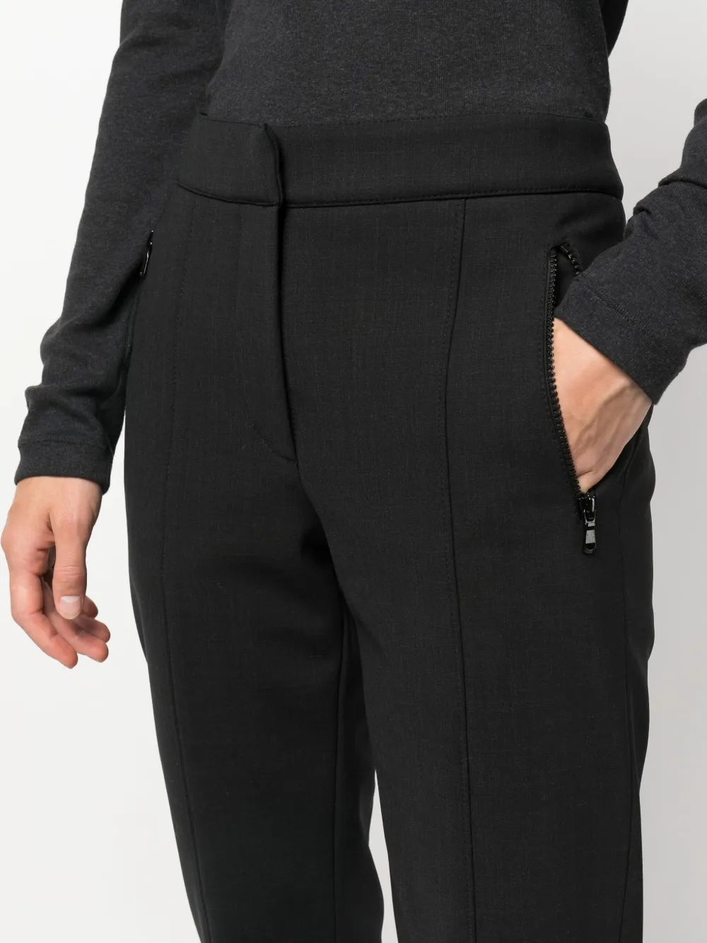 Brunello Cucinelli Slim-fit broek Zwart