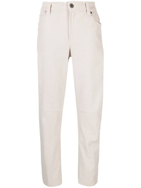 Brunello Cucinelli tapered-leg corduroy trousers