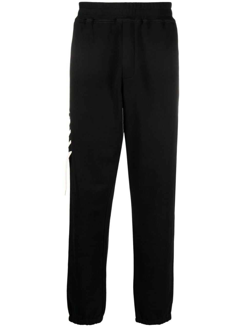 Shop Craig Green Lace-up Organic Cotton Track Pants In Black