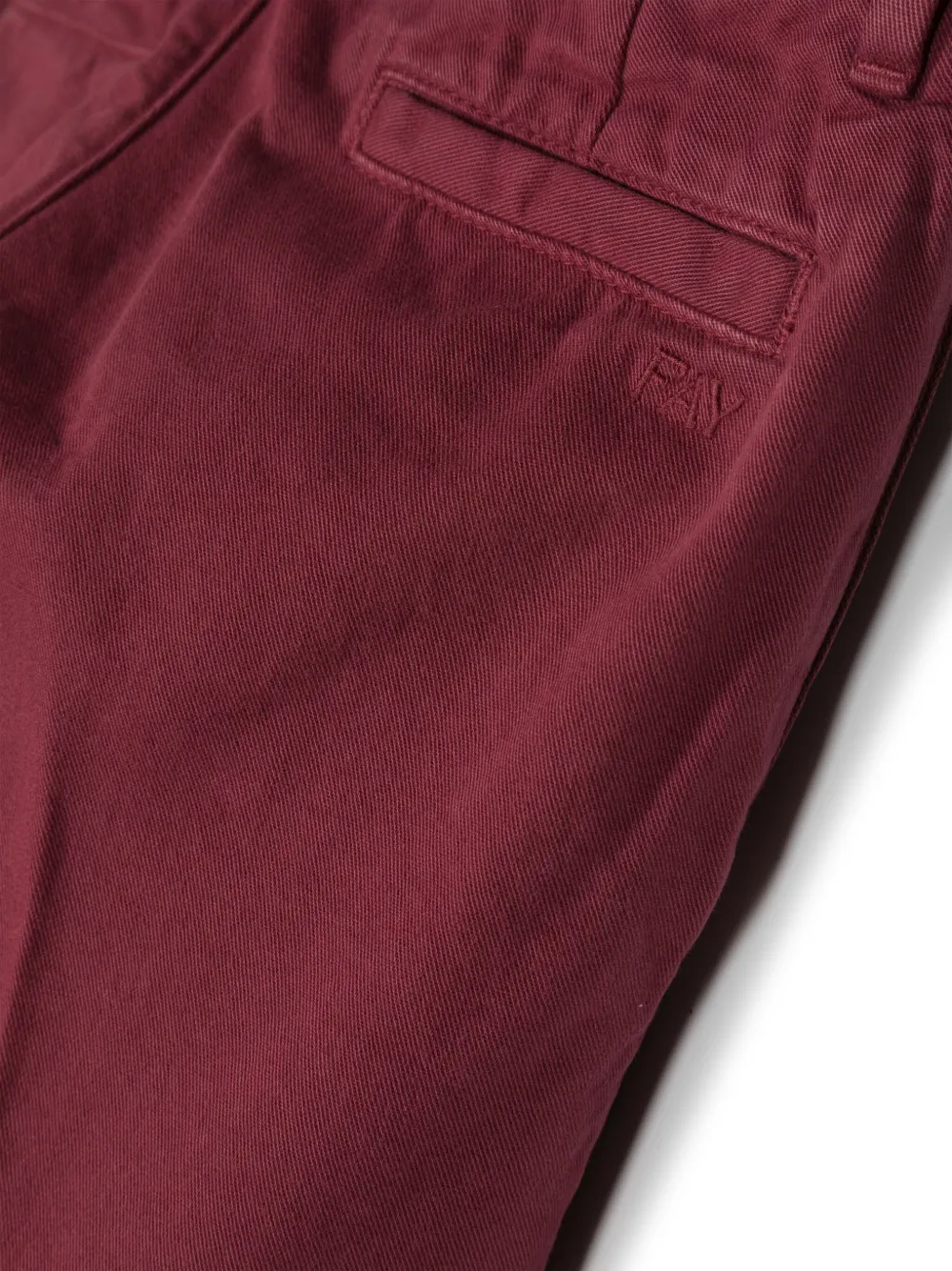  Fay Kids Slim-cut Chino Trousers - Red 