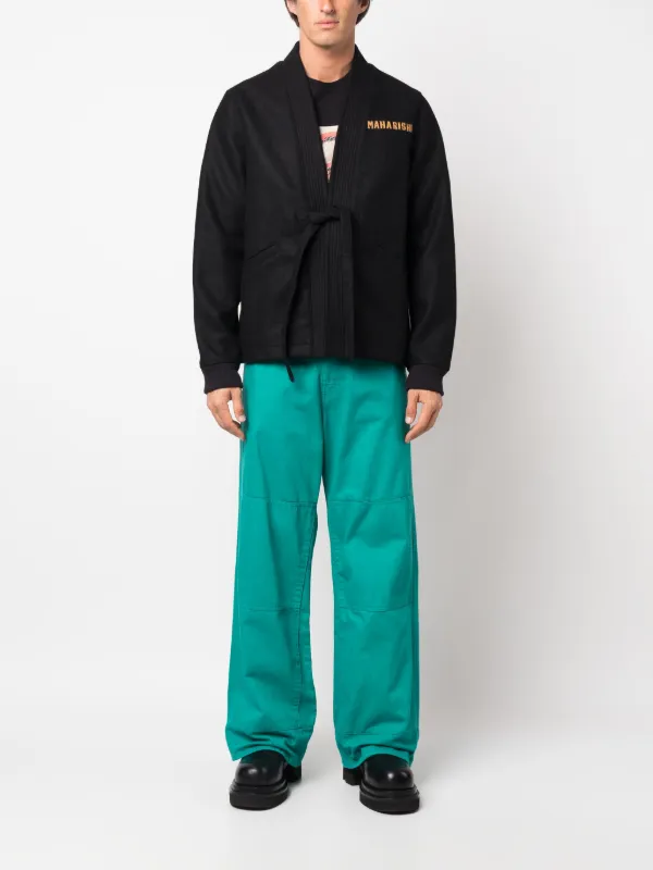 Maharishi Duality Stadium Kimono Jacket | Black | FARFETCH
