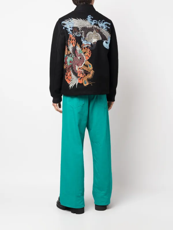 Maharishi Duality Stadium Kimono Jacket | Black | FARFETCH