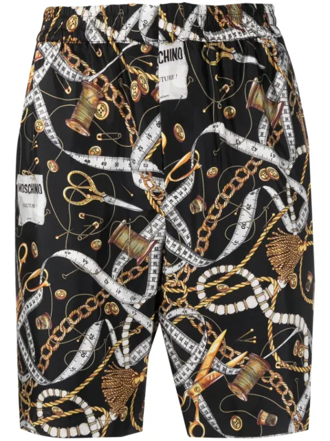 Moschino chain-print bermuda shorts