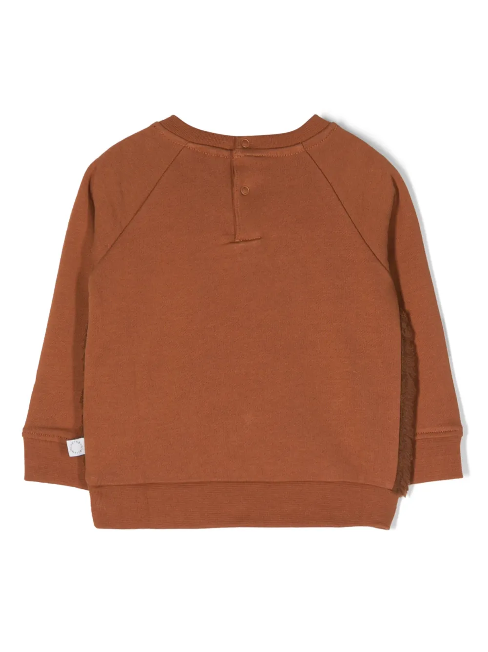 Stella McCartney Kids bear-print fleece sweatshirt - Bruin