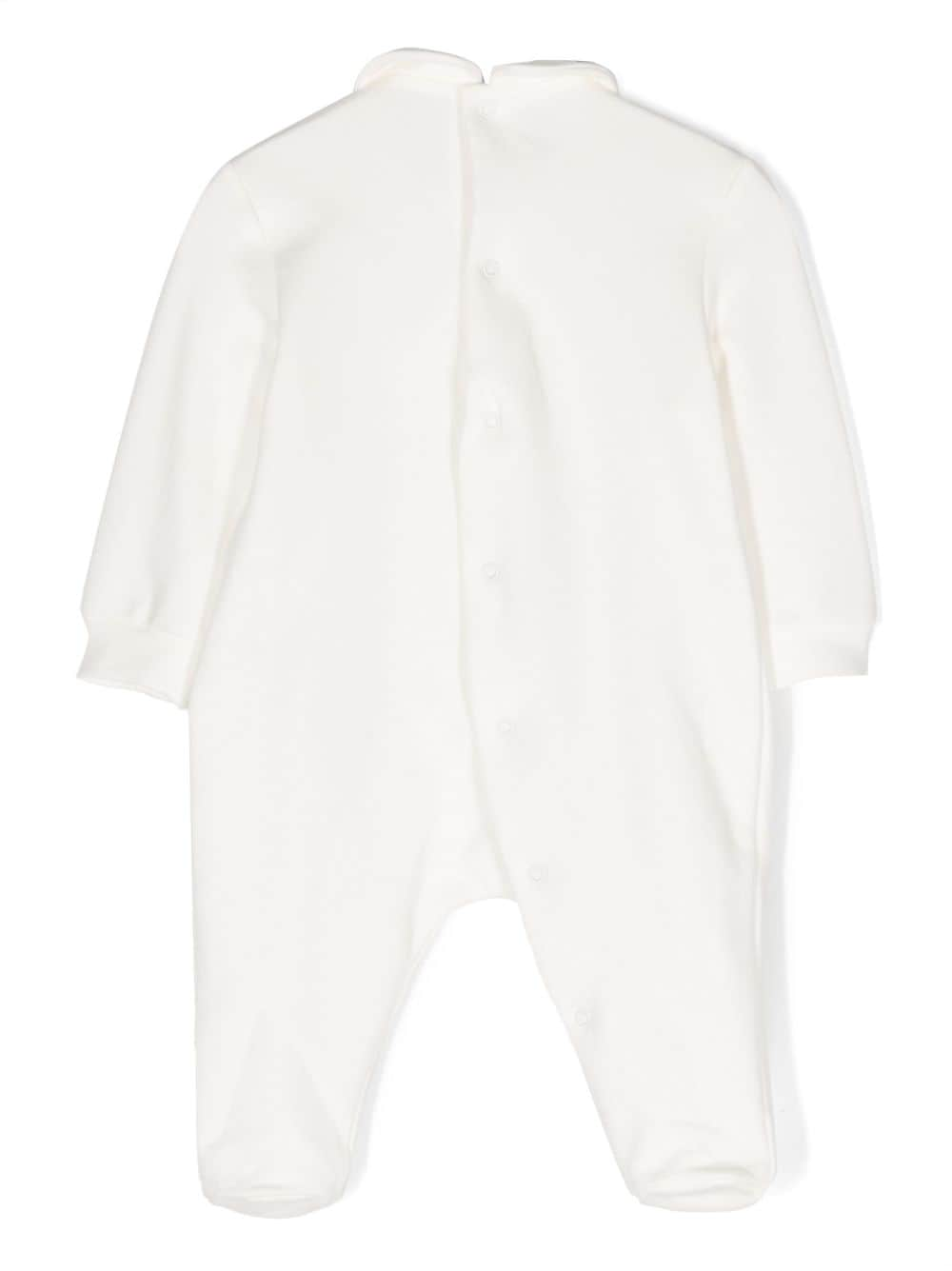 Il Gufo herat-patch cotton pajamas - Wit