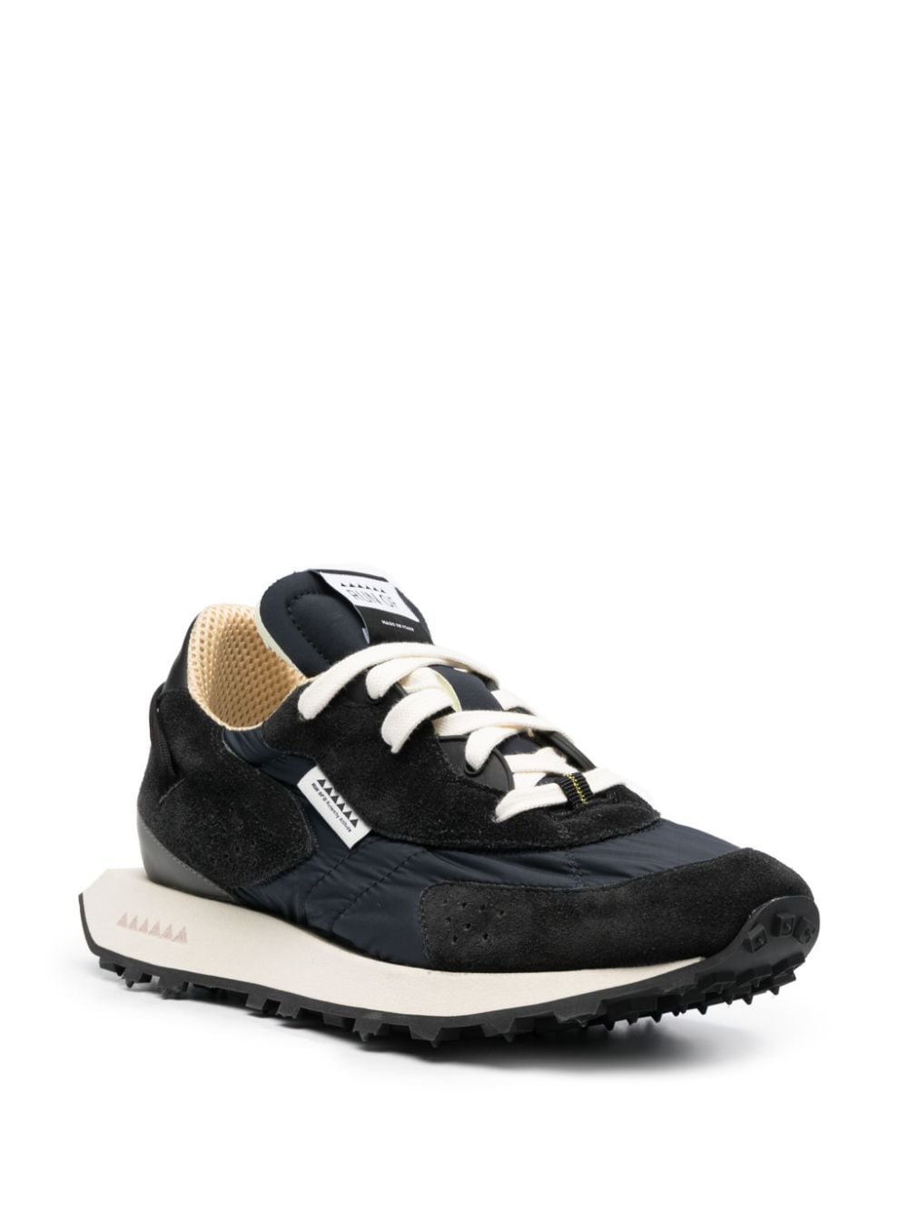 RUN OF lace-up Panelled Sneakers - Farfetch