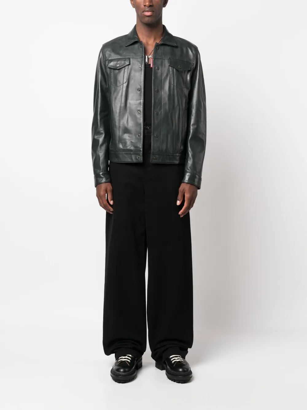 DSQUARED2 button-up leather jacket | Biker Jackets | Image 2