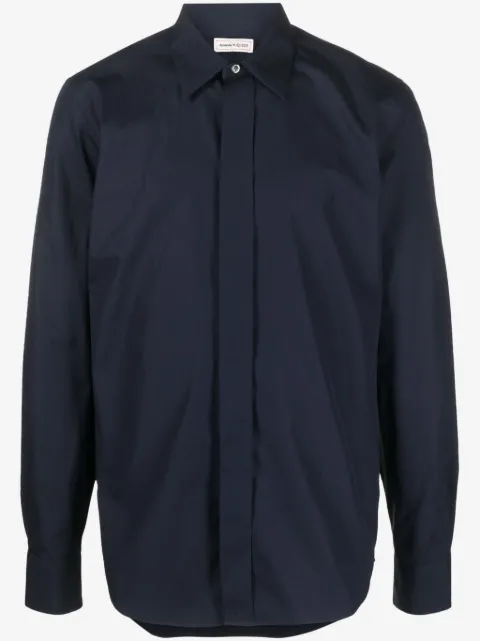 Alexander McQueen concealed-fastening cotton shirt