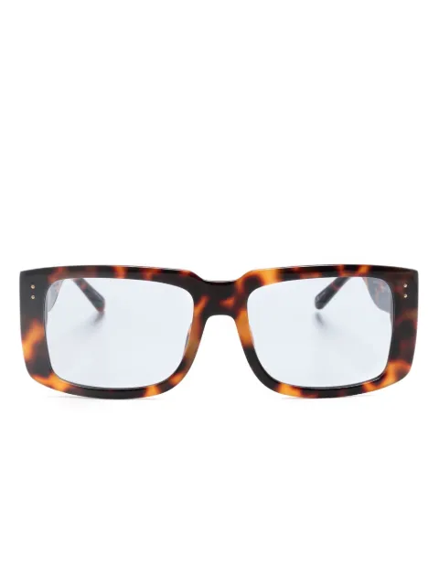 Linda Farrow gafas de sol con montura con efecto carey 