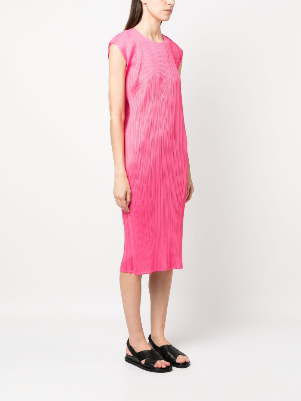 Pleats Please Issey Miyake Pleated mid-length Dress - Farfetch