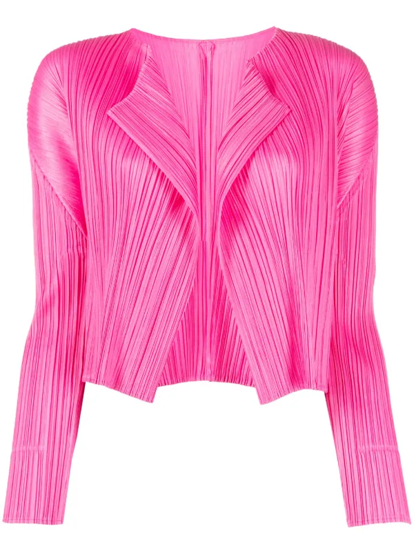 Pleats Please Issey Miyake plissé-effect Cropped Cardigan - Farfetch