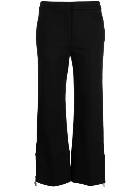 TWINSET pantalones capri con diseño acampanado