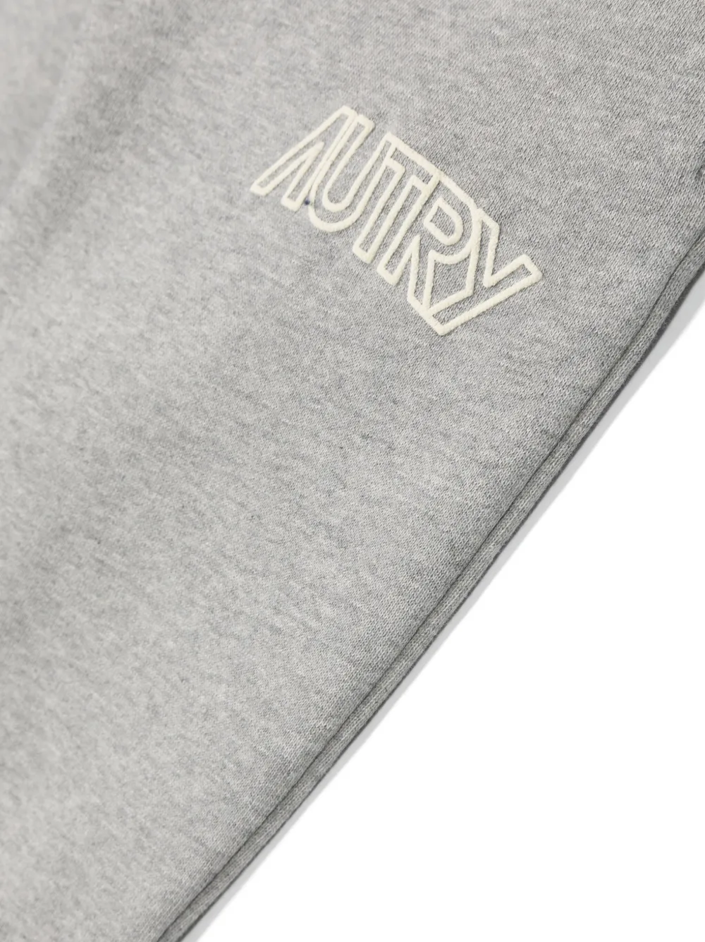 Shop Autry Logo-print Cotton Track Trousers In Grey