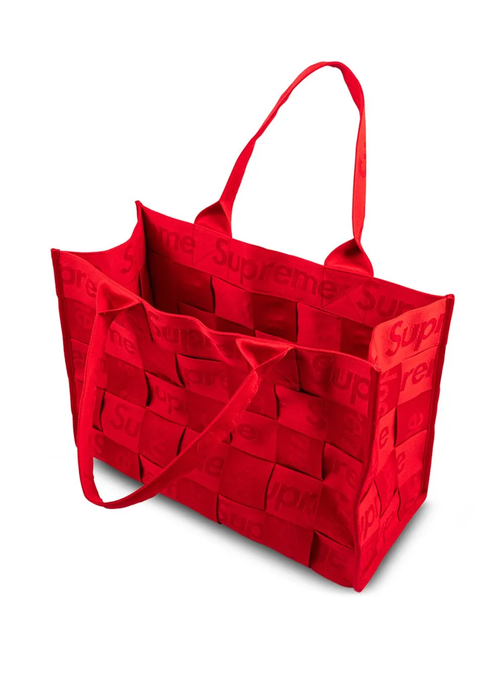 large woven tote bag