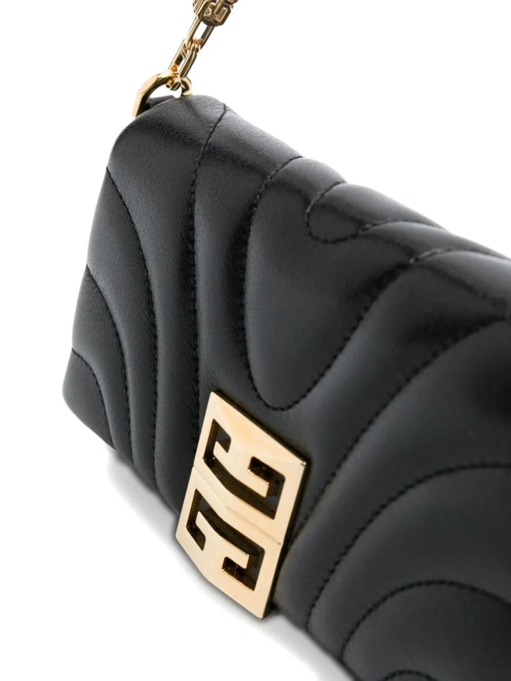 GIVENCHY 黒色レザーショルダーバッグ GIVENCHY 黒色レザーショルダーバッグ