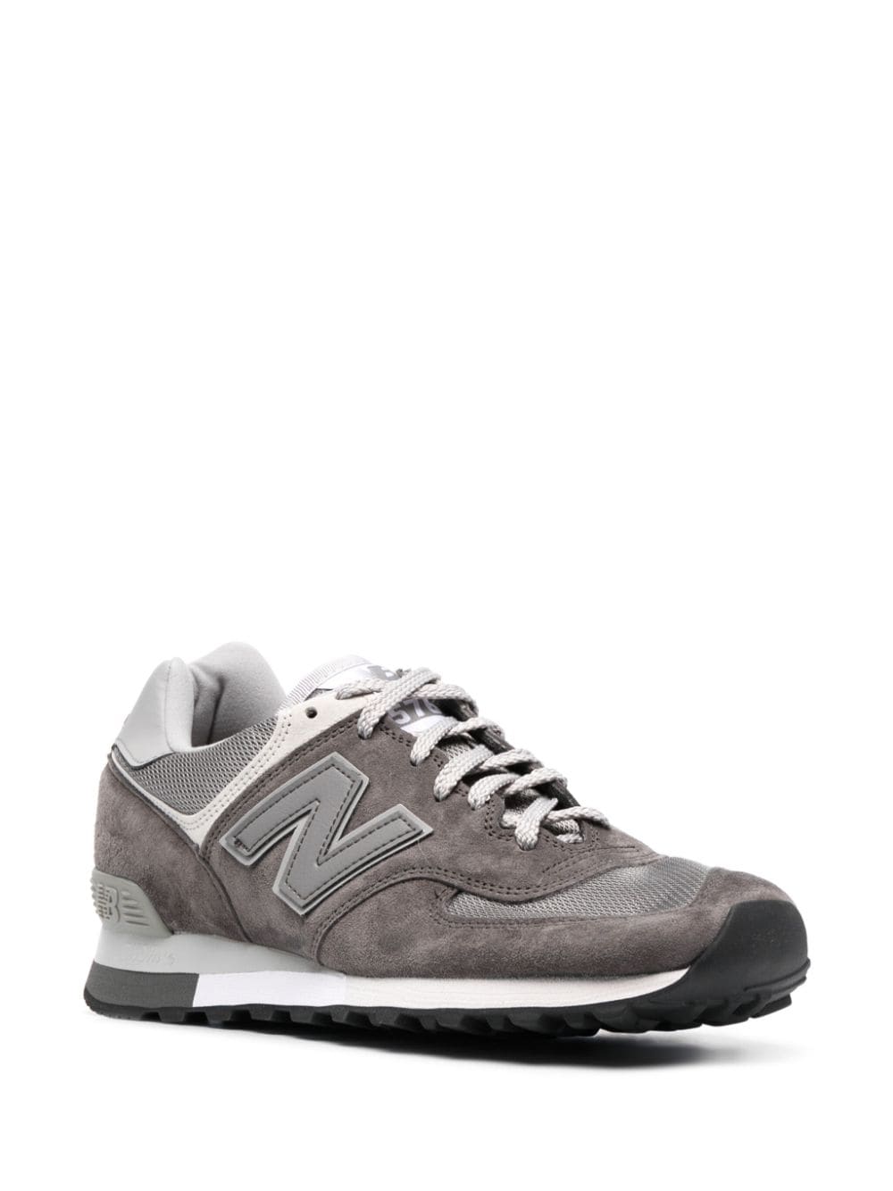Shop New Balance 576 Low-top Sneakers In 灰色