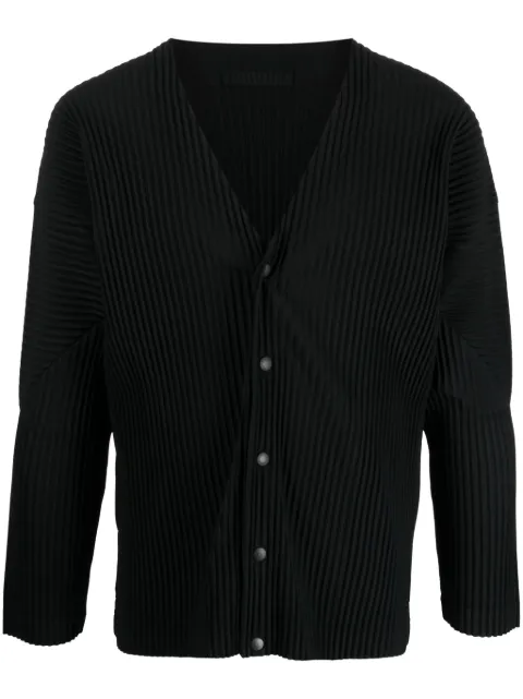 Homme Plissé Issey Miyake ribbed single-breasted blazer