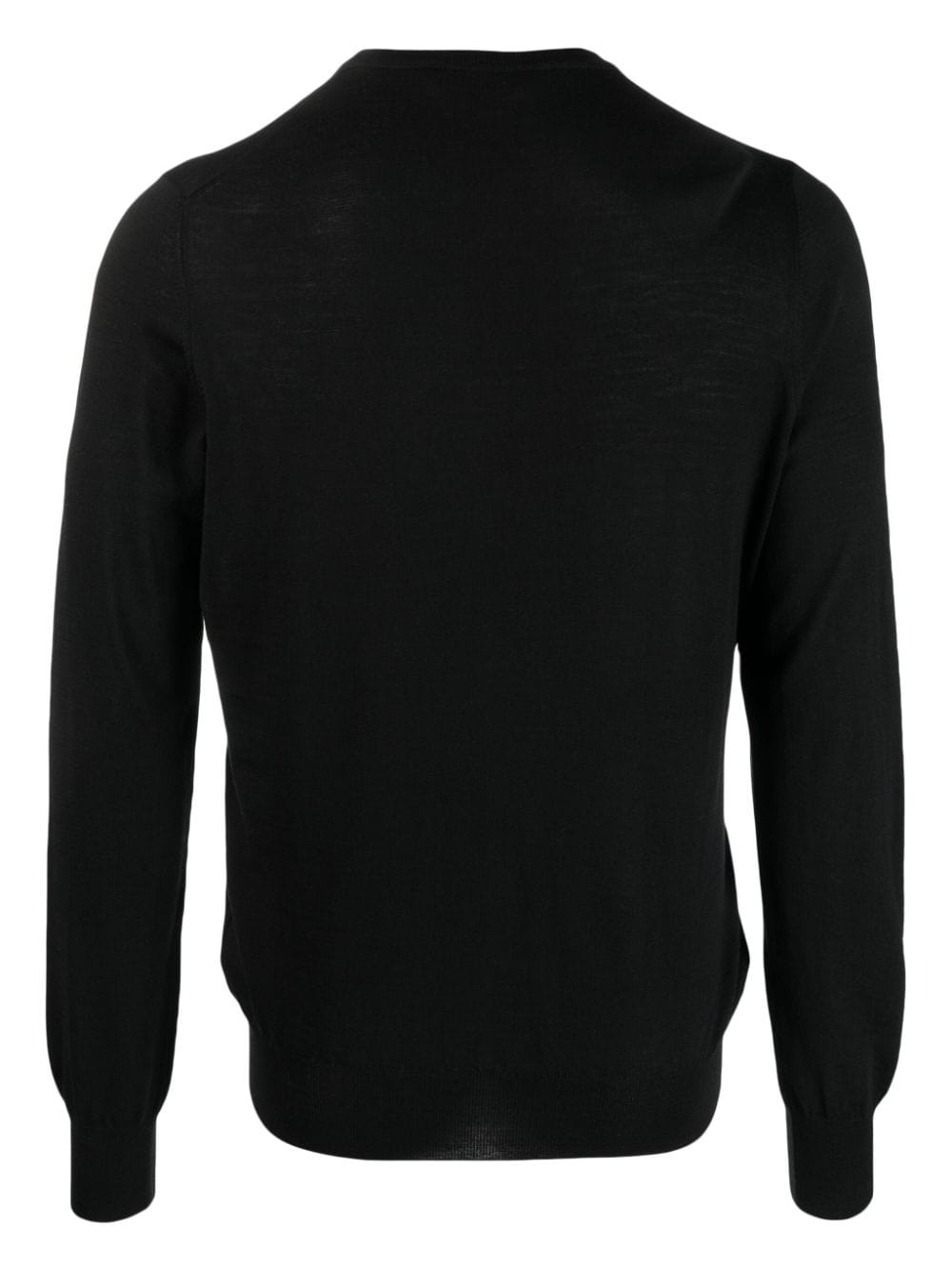 Fileria round-neck virgin-wool jumper - Zwart