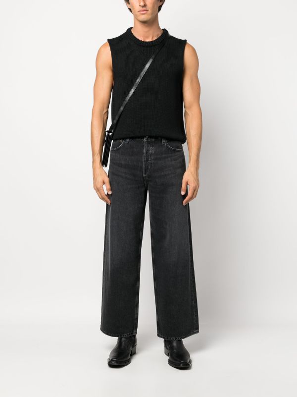 AGOLDE mid rise wide leg Jeans Farfetch