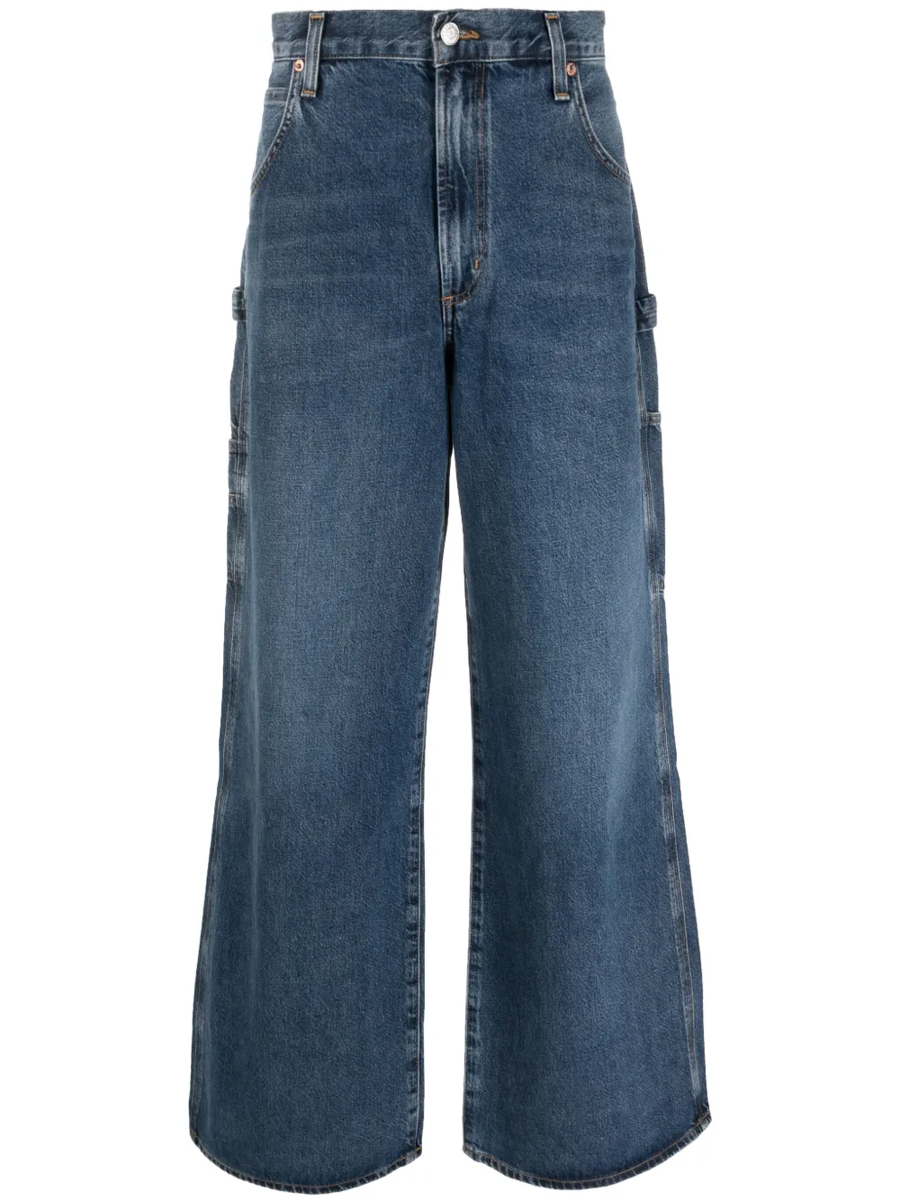 AGOLDE mid-rise wide-leg jeans | Blue | Image 1