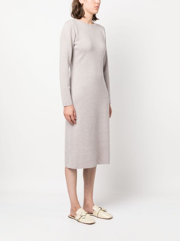 Long-Sleeved Knit Dress With Monogram Band - Women - Ready-to-Wear