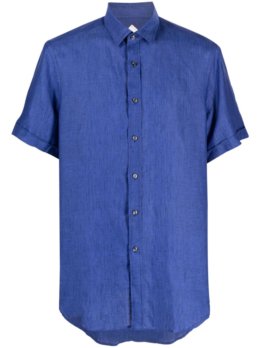 short-sleeved linen shirt