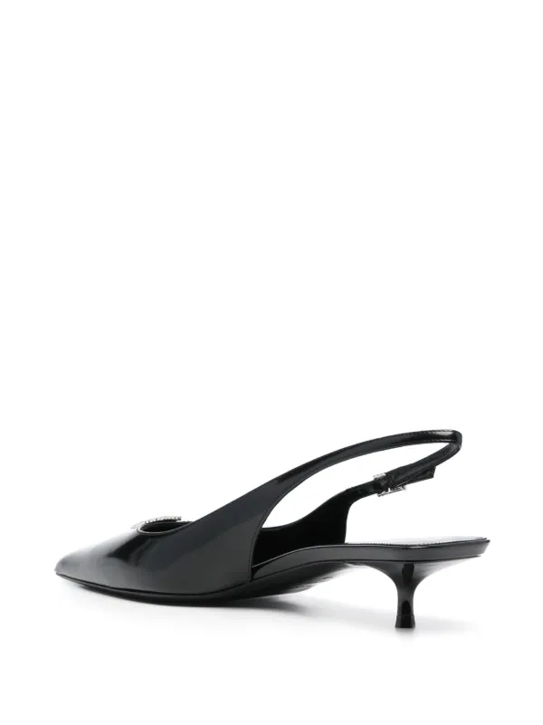 【関税&送料込】Saint Laurent Cherish Satin Pump SAINT LAURENT Cherish two-tone satin slingback pumps | NET-A