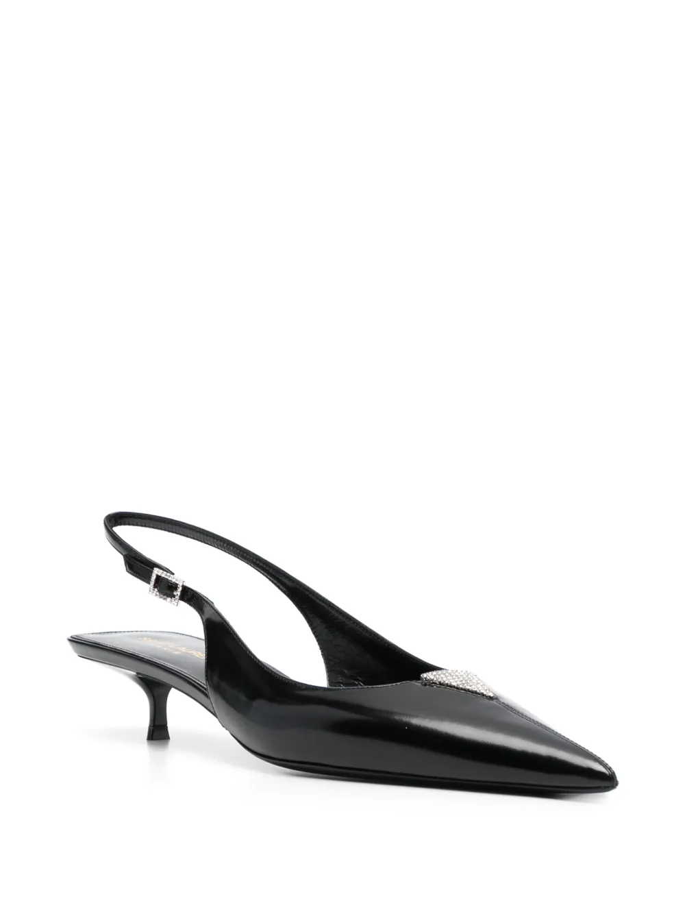 Saint Laurent Cherish pumps verfraaid met stras - Zwart