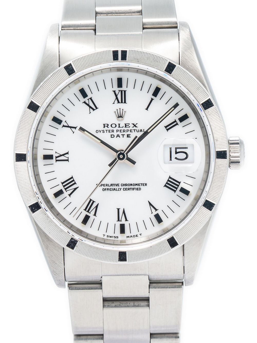 Rolex 1992 pre-owned Oyster Perpetual Date 34mm - WHITE