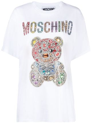 Moschino Teddy Bear-motif Cotton T-shirt - Farfetch