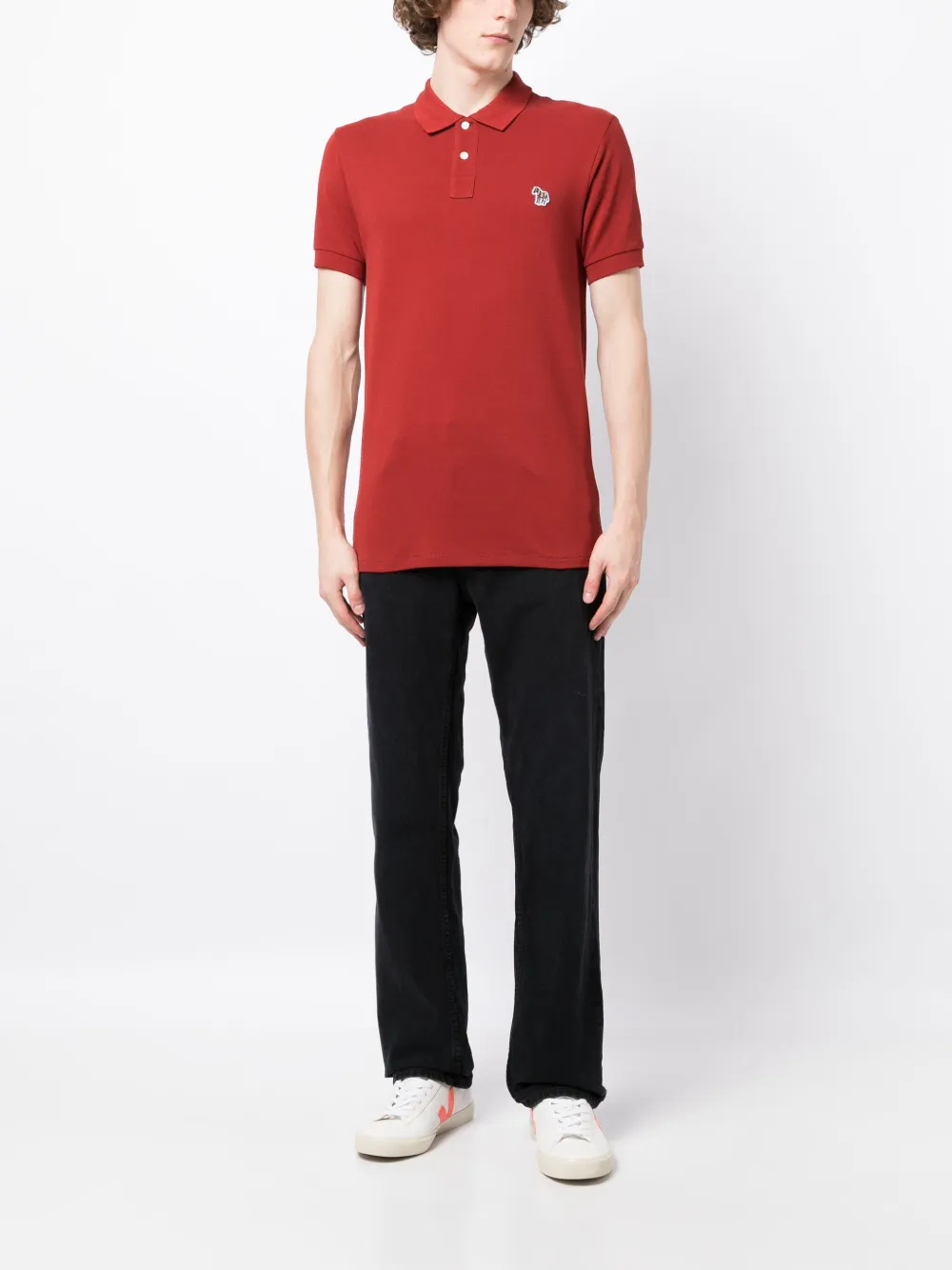 PS Paul Smith Katoenen poloshirt - Rood