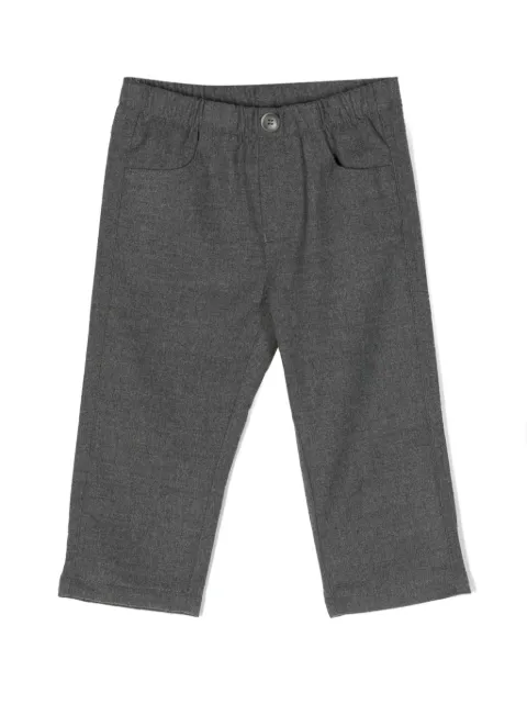 Il Gufo pantalones rectos con tiro medio