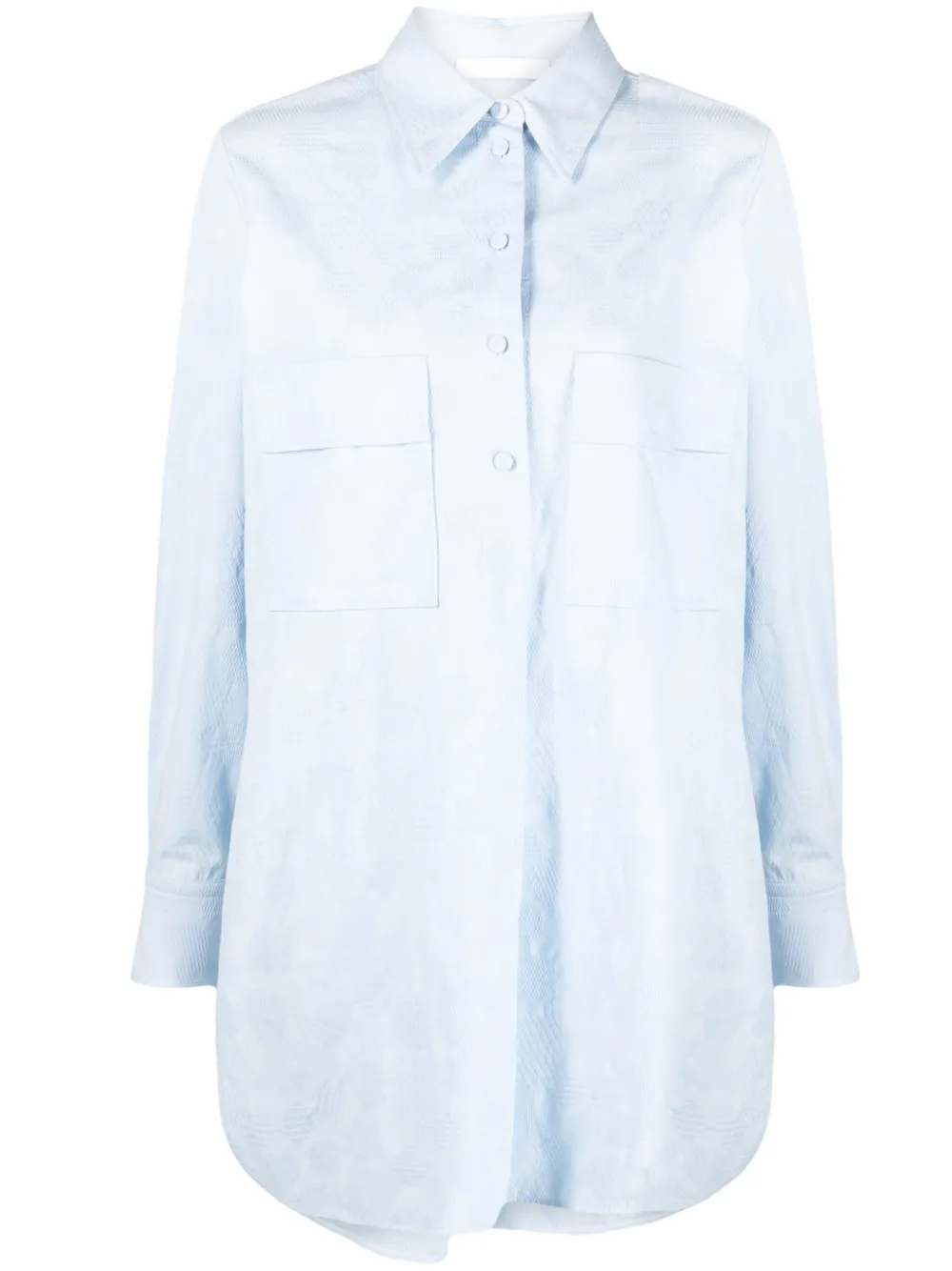 Chloé Piqué blouse Blauw