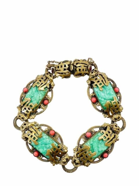 Jennifer Gibson Jewellery Antique Neiger Brothers Chinoiserie Dragon Bracelet 1920s