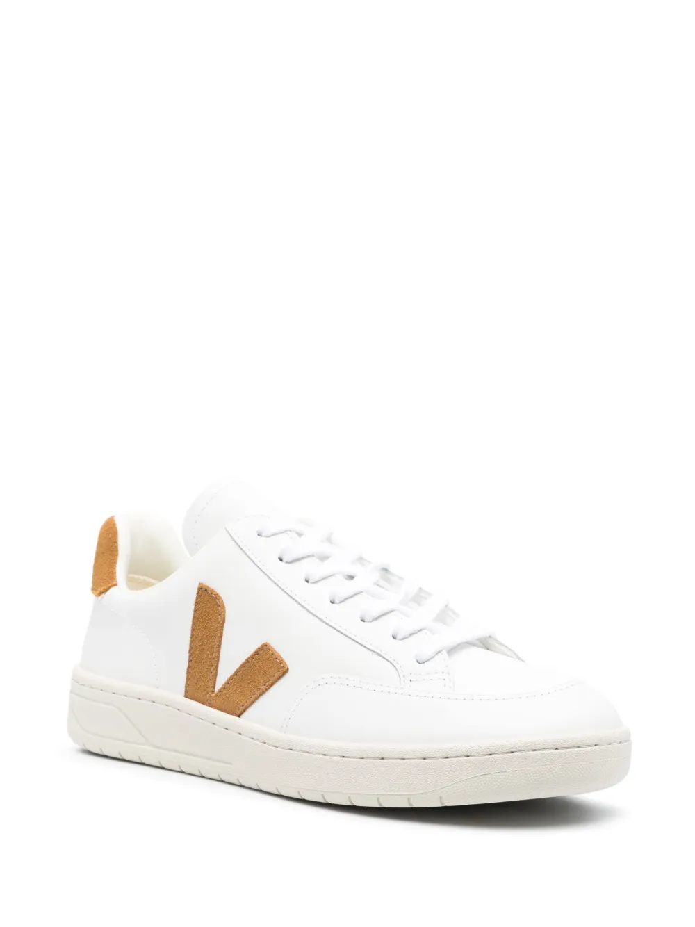 Shop Veja V-12 Low-top Sneakers In 白色