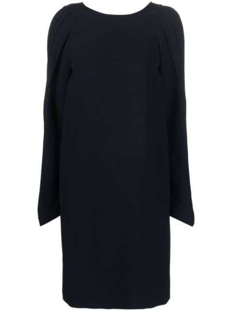 Nº21 V-back long-sleeve minidress