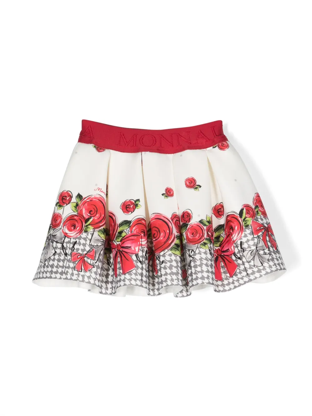 Monnalisa Gonna a fiori con vita elasticizzata | bianco | Image 1