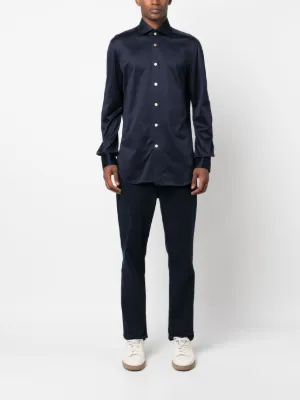 KITON - キートンの上質でとてもお洒落で華やかなコットンシャツ Kiton（キートン）シャツ - FARFETCH