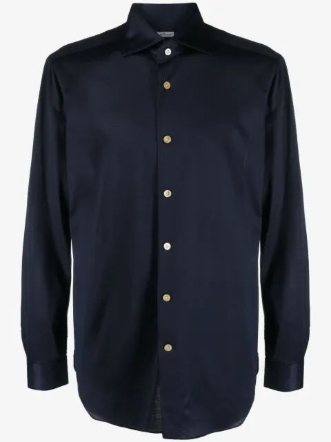 Kiton chemise en coton à coupe cintrée