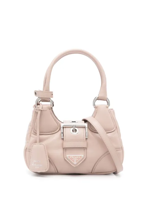 Prada triangle-logo tote bag