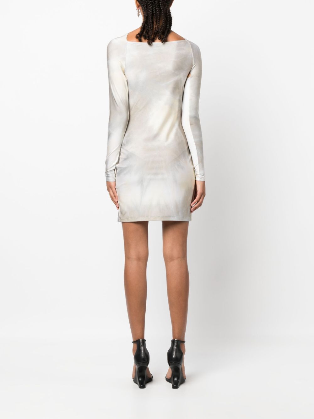 Coperni twist-detail bleached minidress Women